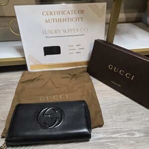Gucci Black Leather Wallet